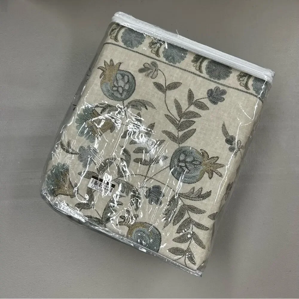 Pottery Barn Lilah Suzani Duvet Cover King / Cal King Floral Embroidered NEW